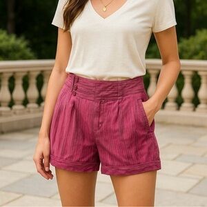 Marc By Marc Jacobs High Waist Magenta Shorts